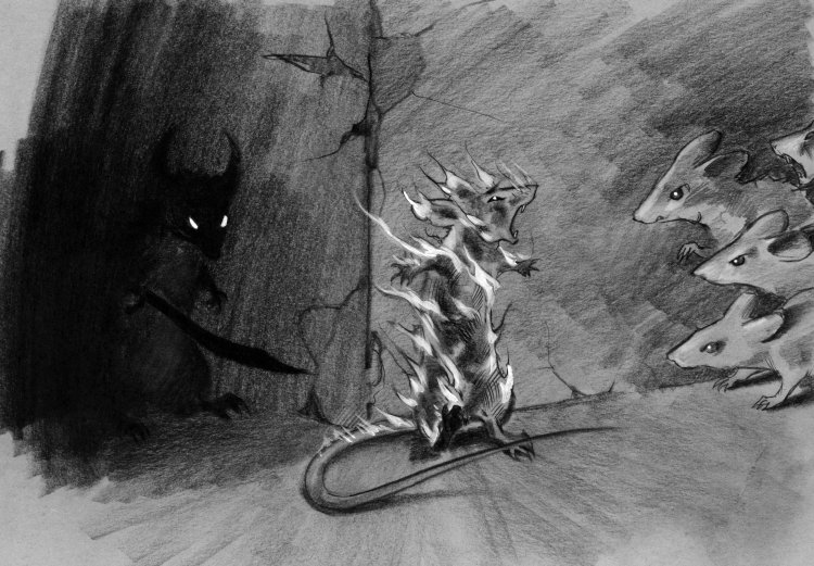 I turned around, burning, and went back around the corner to face the hateful mob. (Copyright 2005 Cutter Hays)