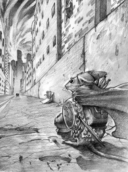 I sat there watching the kind human drive away. (Copyright 2005 Cutter Hays)